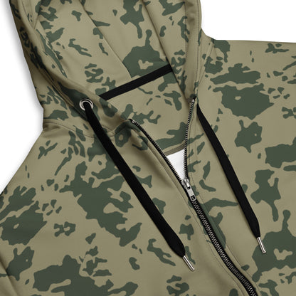 Russian Bicolor Woodland CAMO Unisex zip hoodie - Zip Hoodies