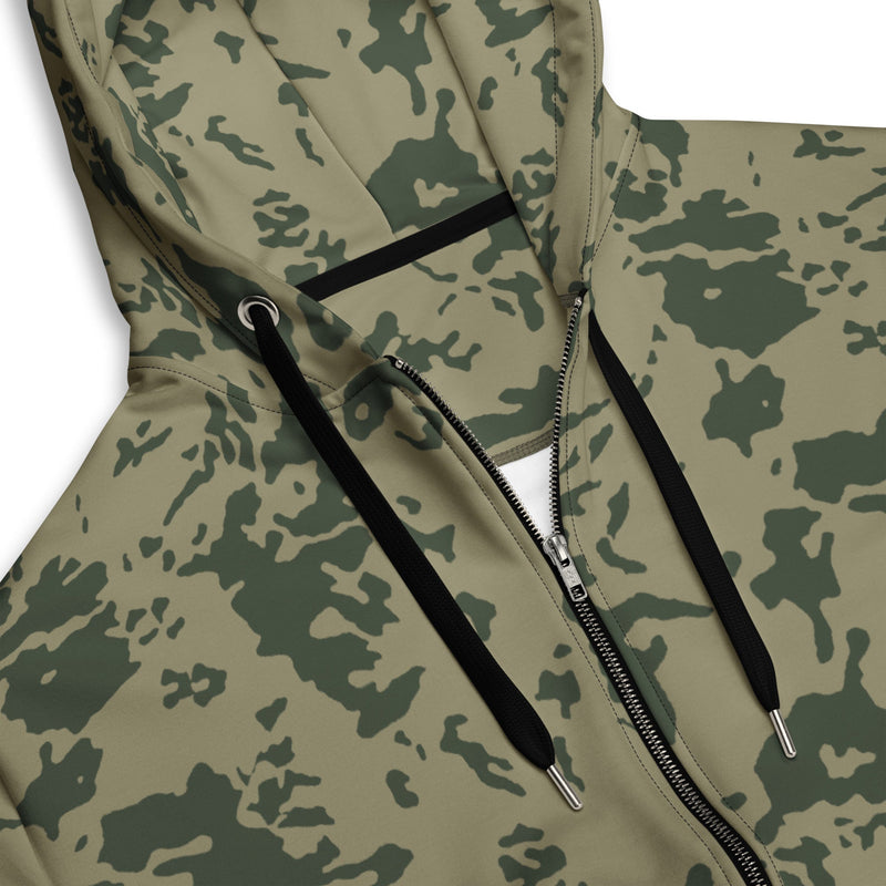 Bicolor Woodland Russian CAMO Unisex Zip Hoodie