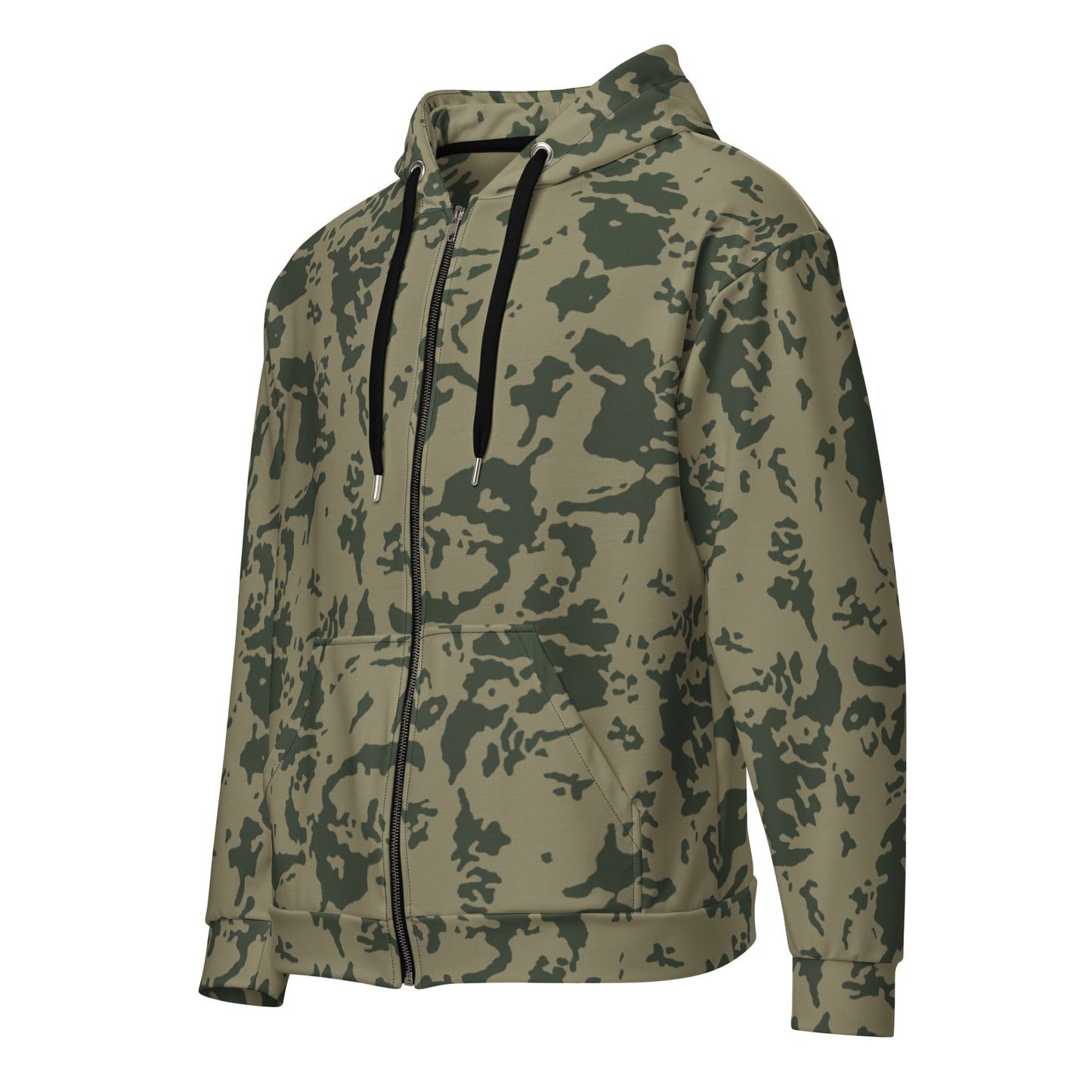 Russian Bicolor Woodland CAMO Unisex zip hoodie - Zip Hoodies