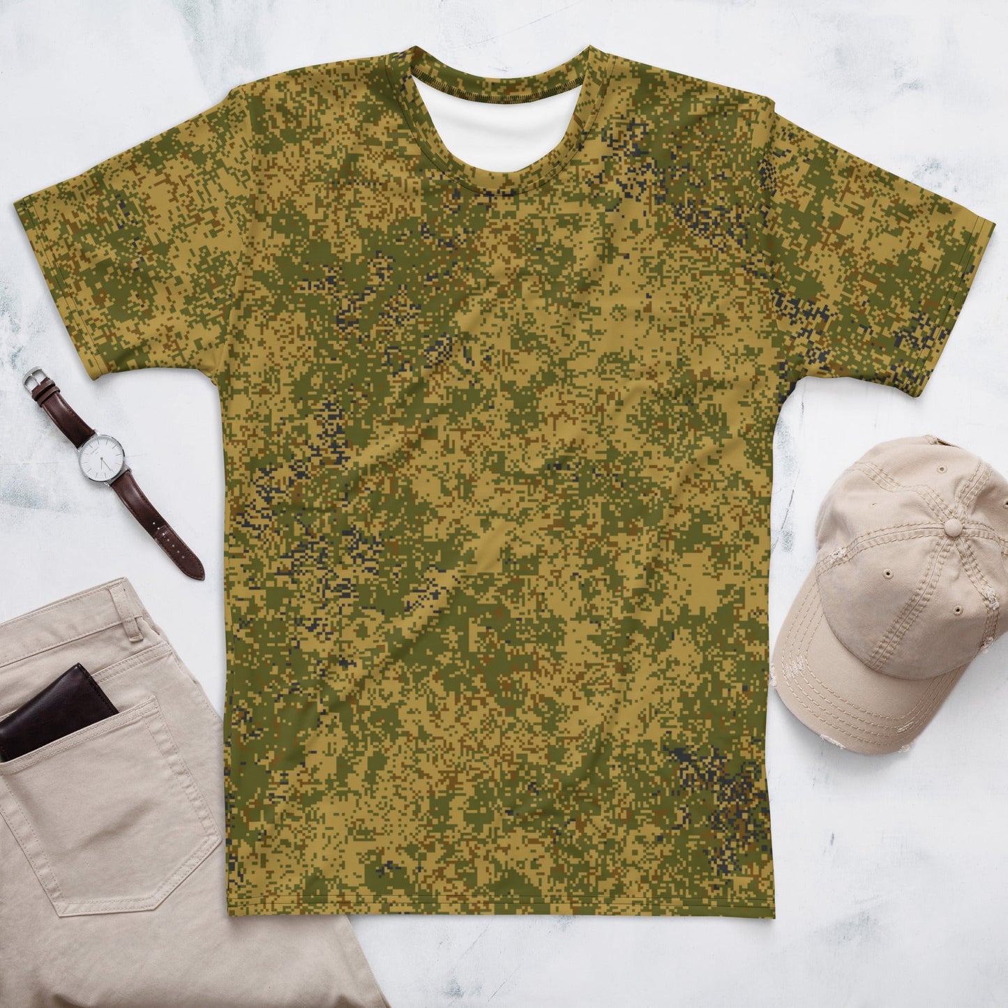 Russian Digital EMR Arid CAMO Mens t-shirt - XS - T-Shirts