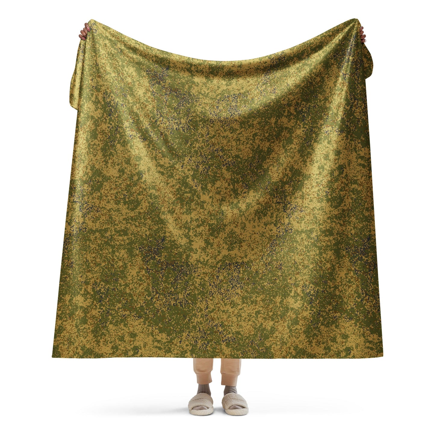 Russian Digital EMR Arid CAMO Sherpa blanket - 60″×80″ - Blankets
