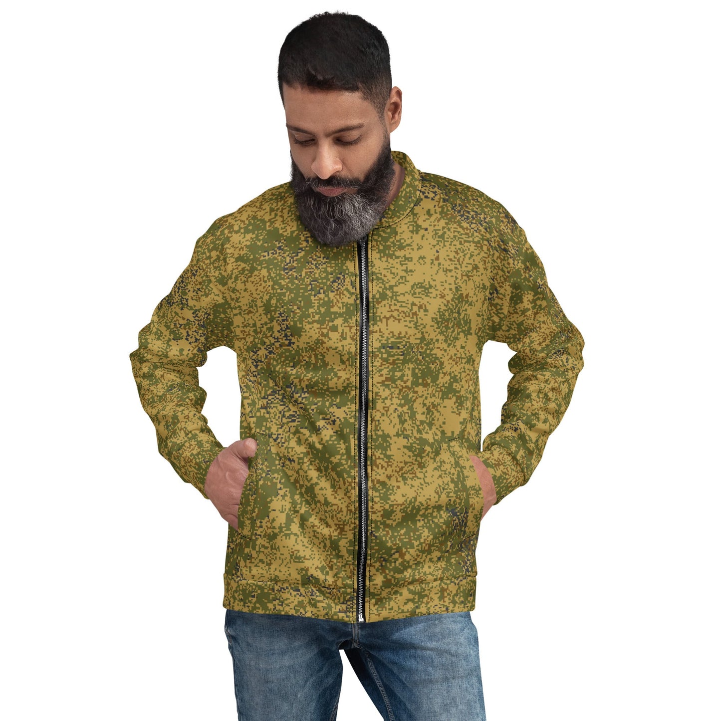 Russian Digital EMR Arid CAMO Unisex Bomber Jacket - Jackets