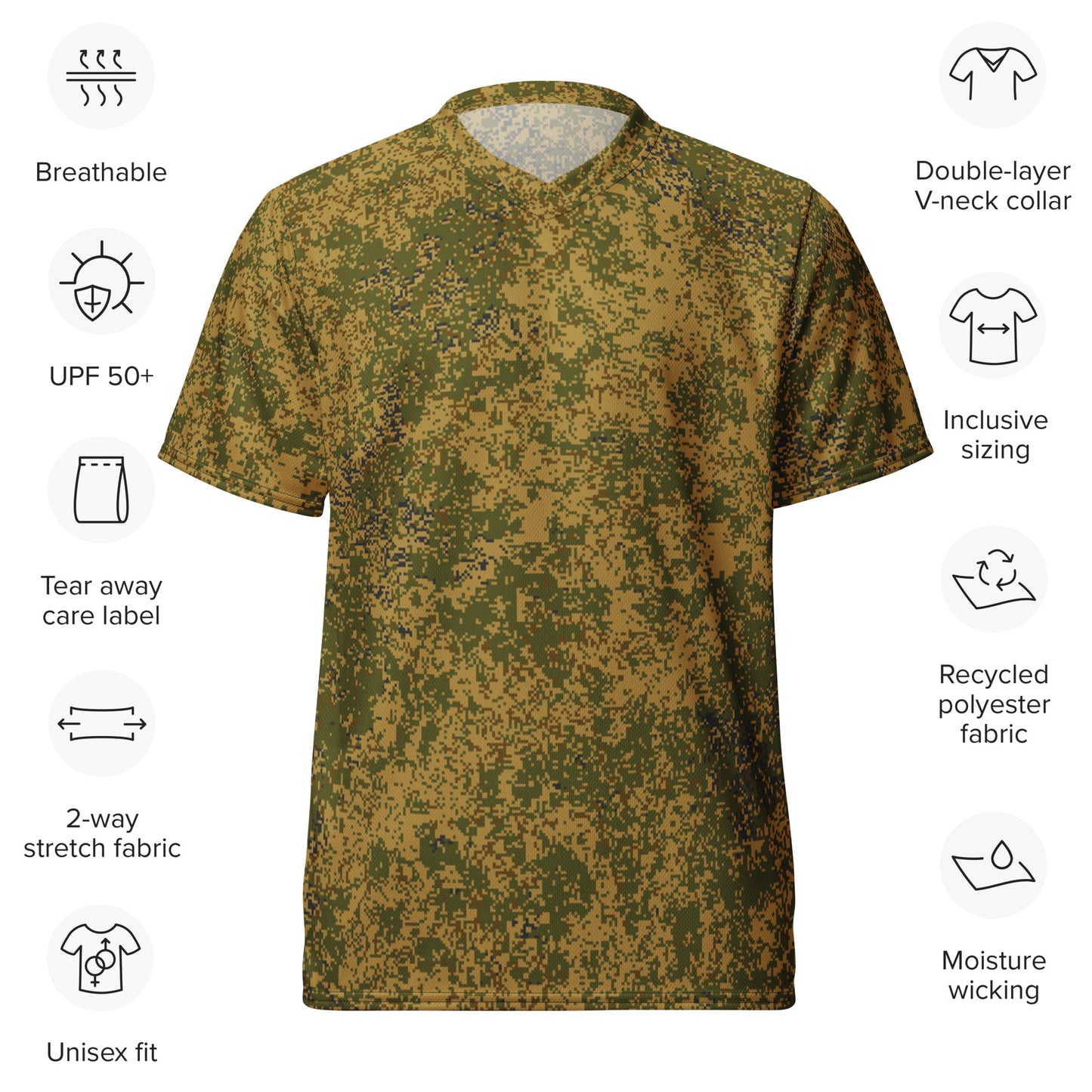 Russian Digital EMR Arid CAMO unisex sports jersey - Sports Jerseys