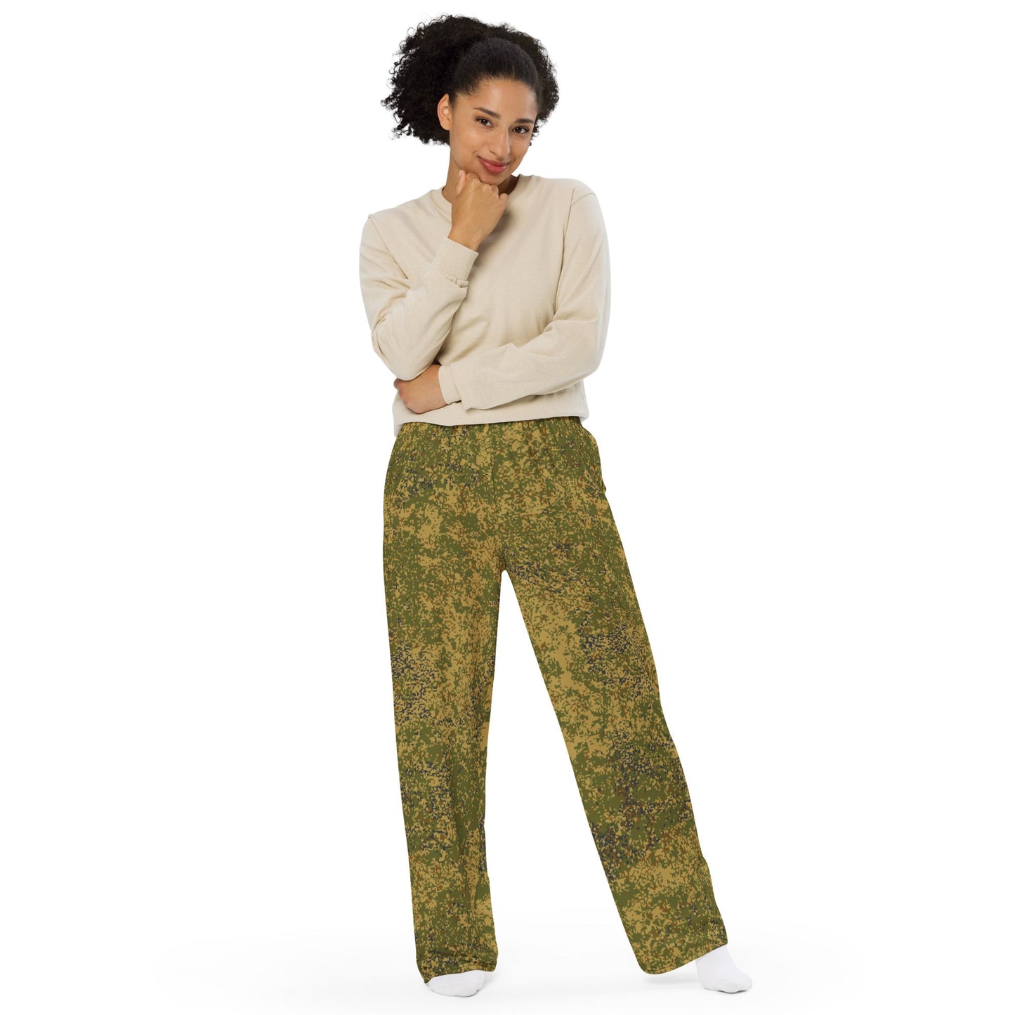 Russian Digital EMR Arid CAMO unisex wide-leg pants - Wide-leg Pants