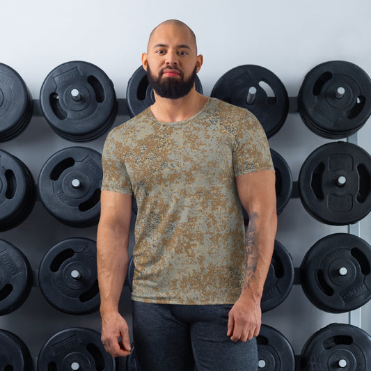 Russian Digital EMR Desert CAMO Mens Athletic T-shirt - XS - T-Shirts