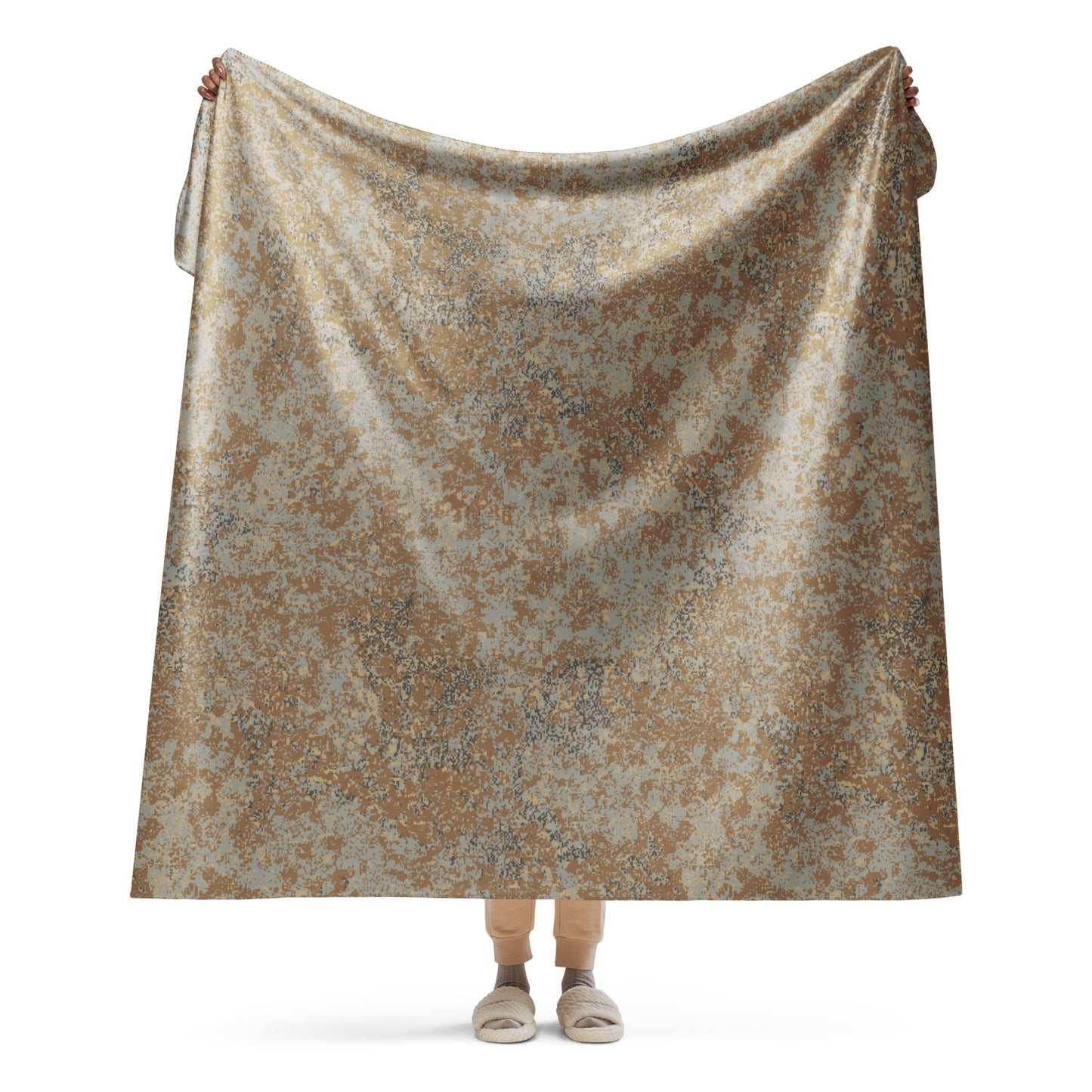 Russian Digital EMR Desert CAMO Sherpa blanket - 60″×80″ - Blankets