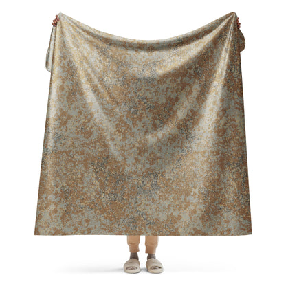 Russian Digital EMR Desert CAMO Sherpa blanket - 60″×80″ - Blankets