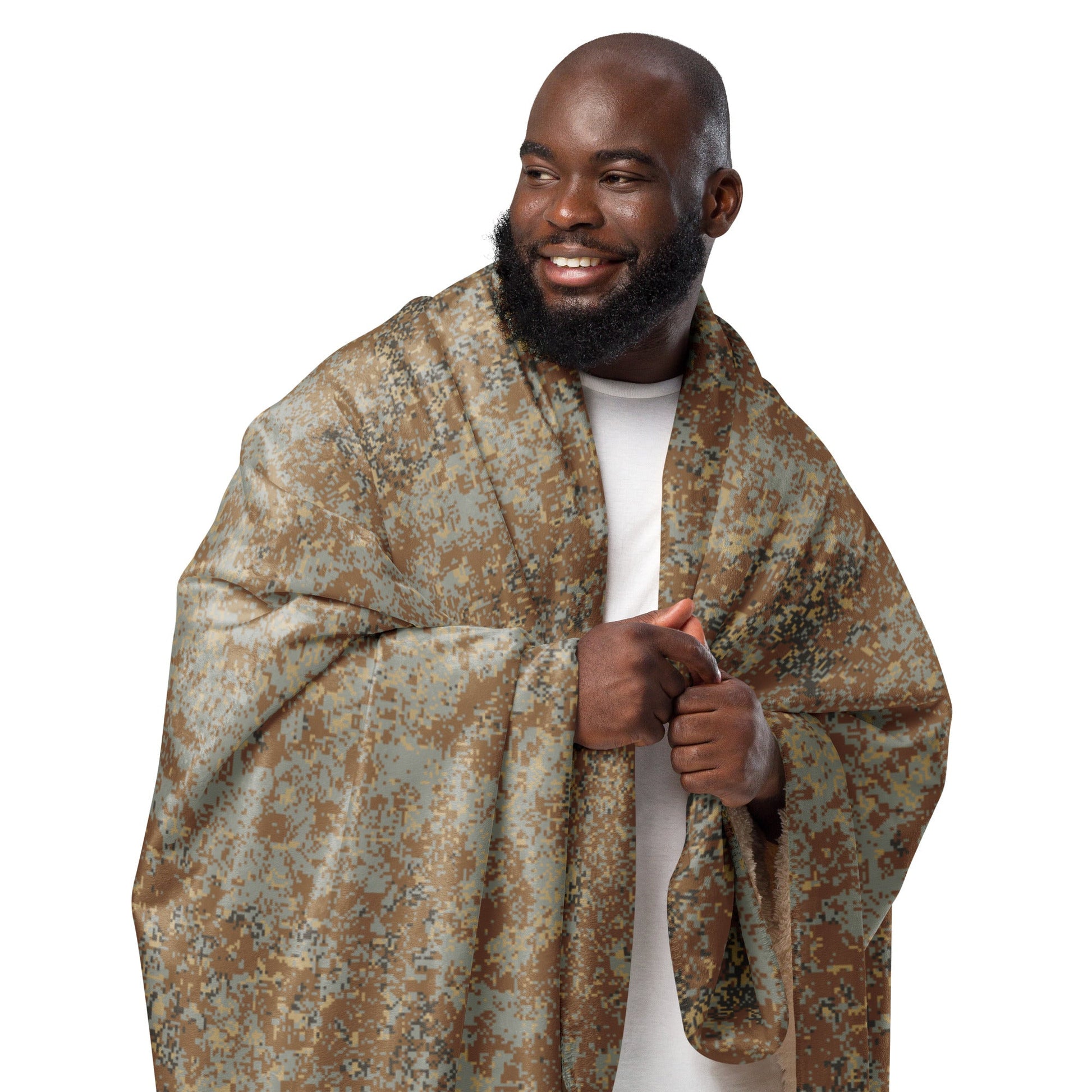 Russian Digital EMR Desert CAMO Sherpa blanket - Blankets