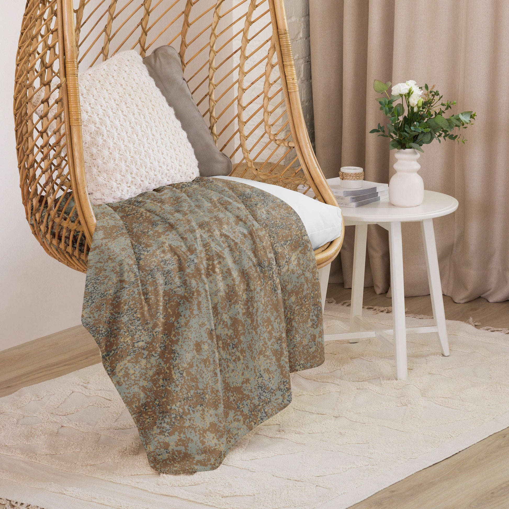 Russian Digital EMR Desert CAMO Sherpa blanket - Blankets