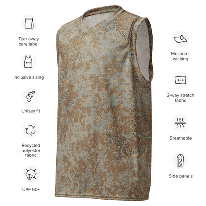 Russian Digital EMR Desert CAMO unisex basketball jersey - Basketball Jerseys