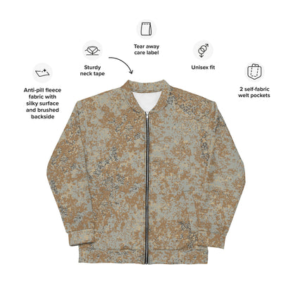 Russian Digital EMR Desert CAMO Unisex Bomber Jacket - Jackets