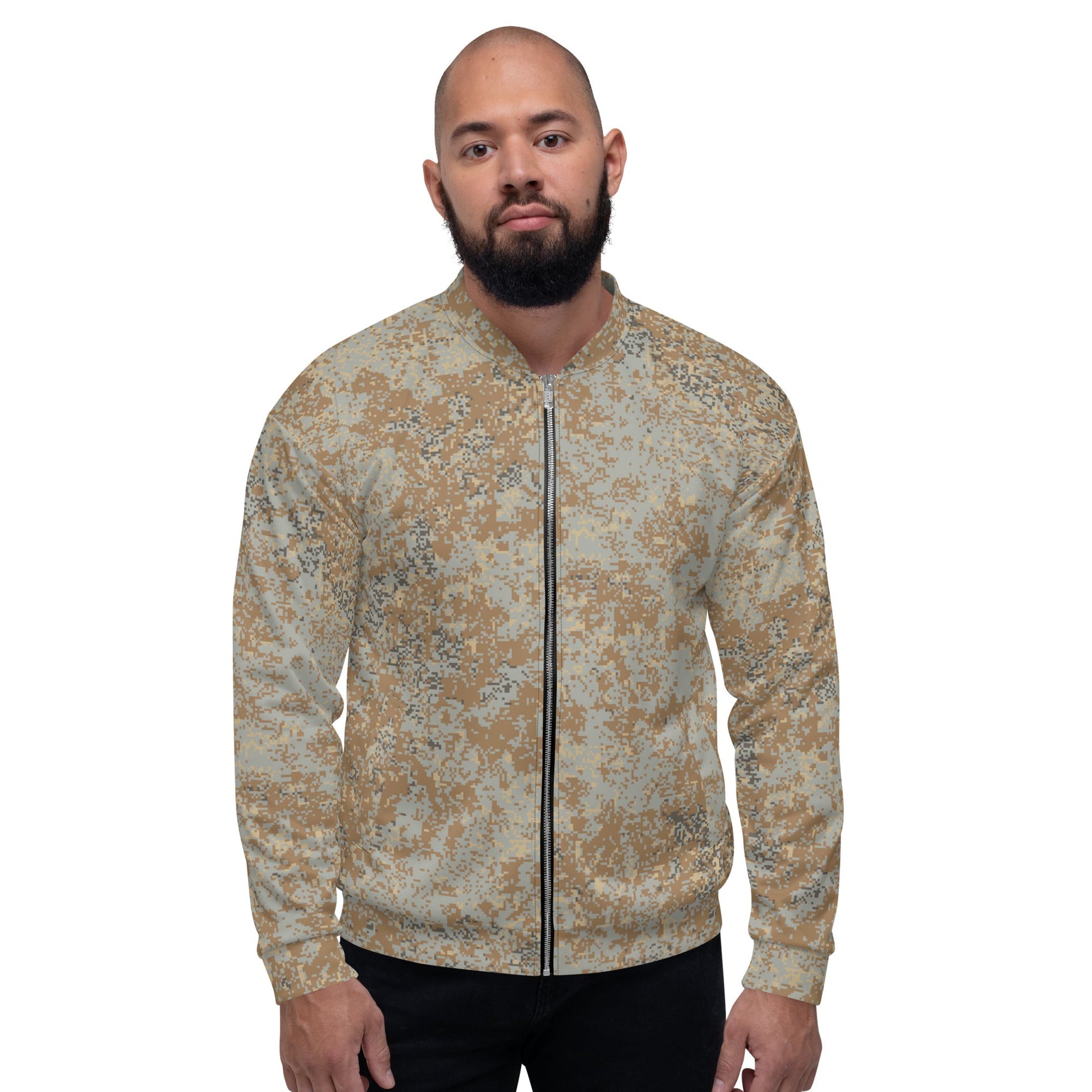 Russian Digital EMR Desert CAMO Unisex Bomber Jacket - Jackets