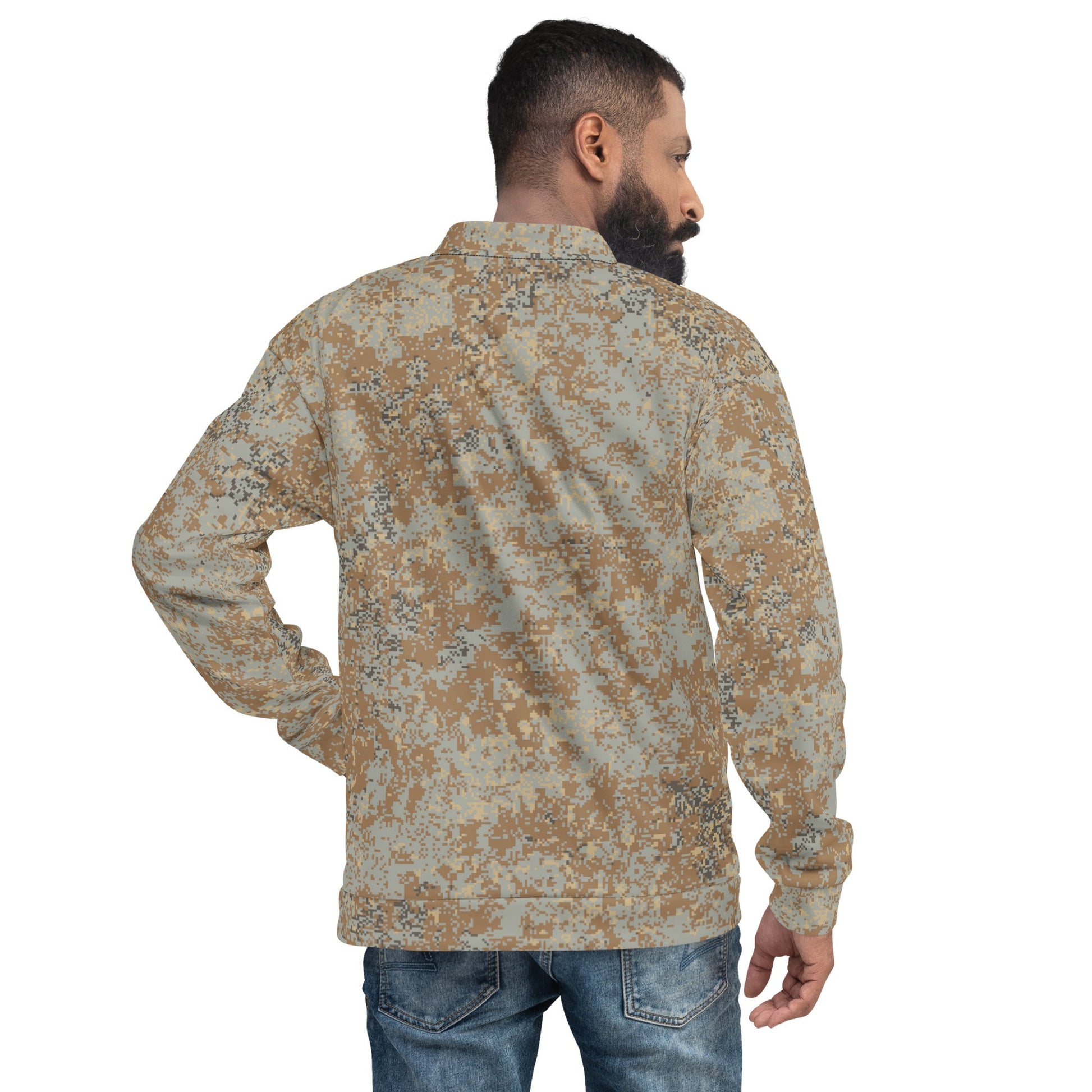 Russian Digital EMR Desert CAMO Unisex Bomber Jacket - Jackets