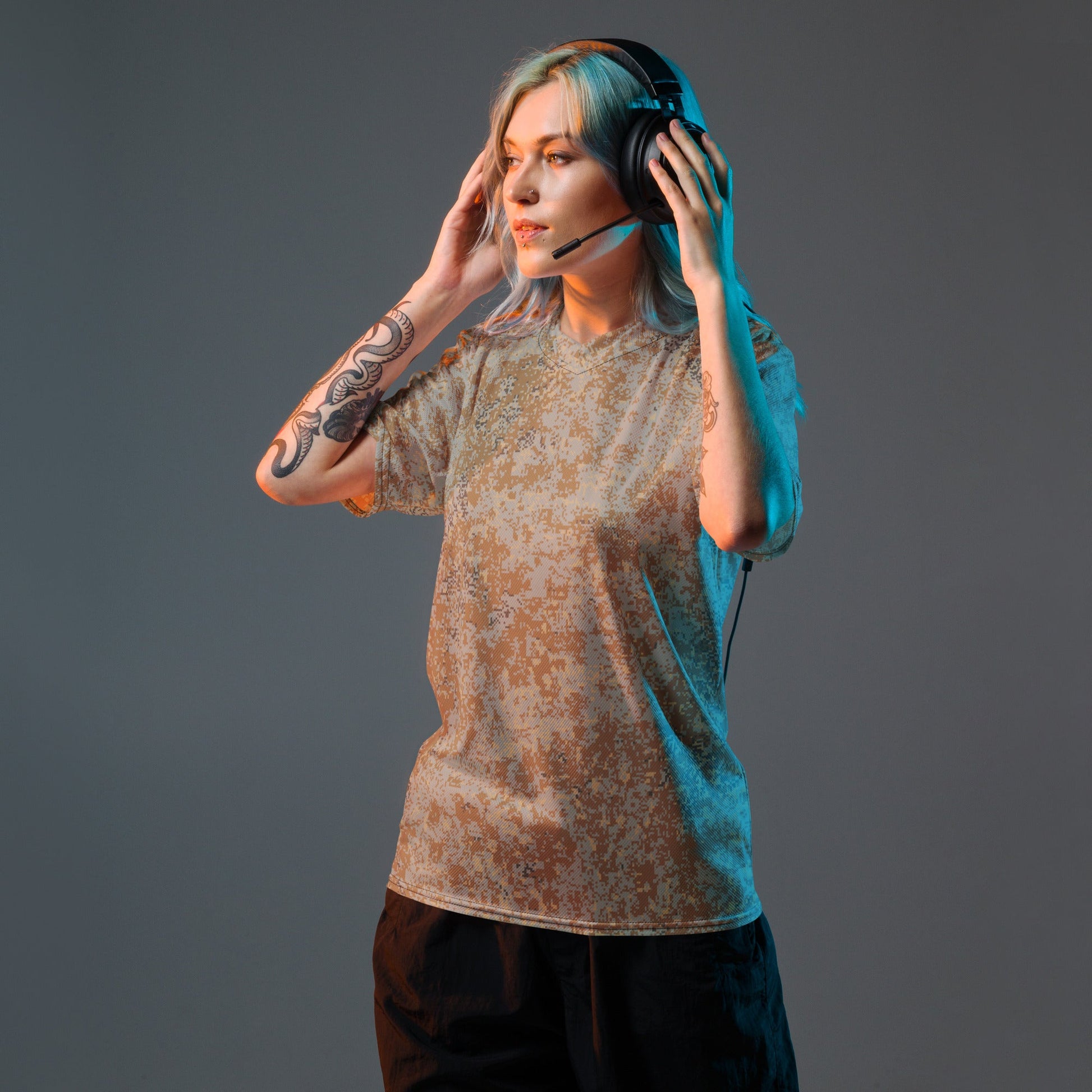 Russian Digital EMR Desert CAMO unisex sports jersey - Sports Jerseys