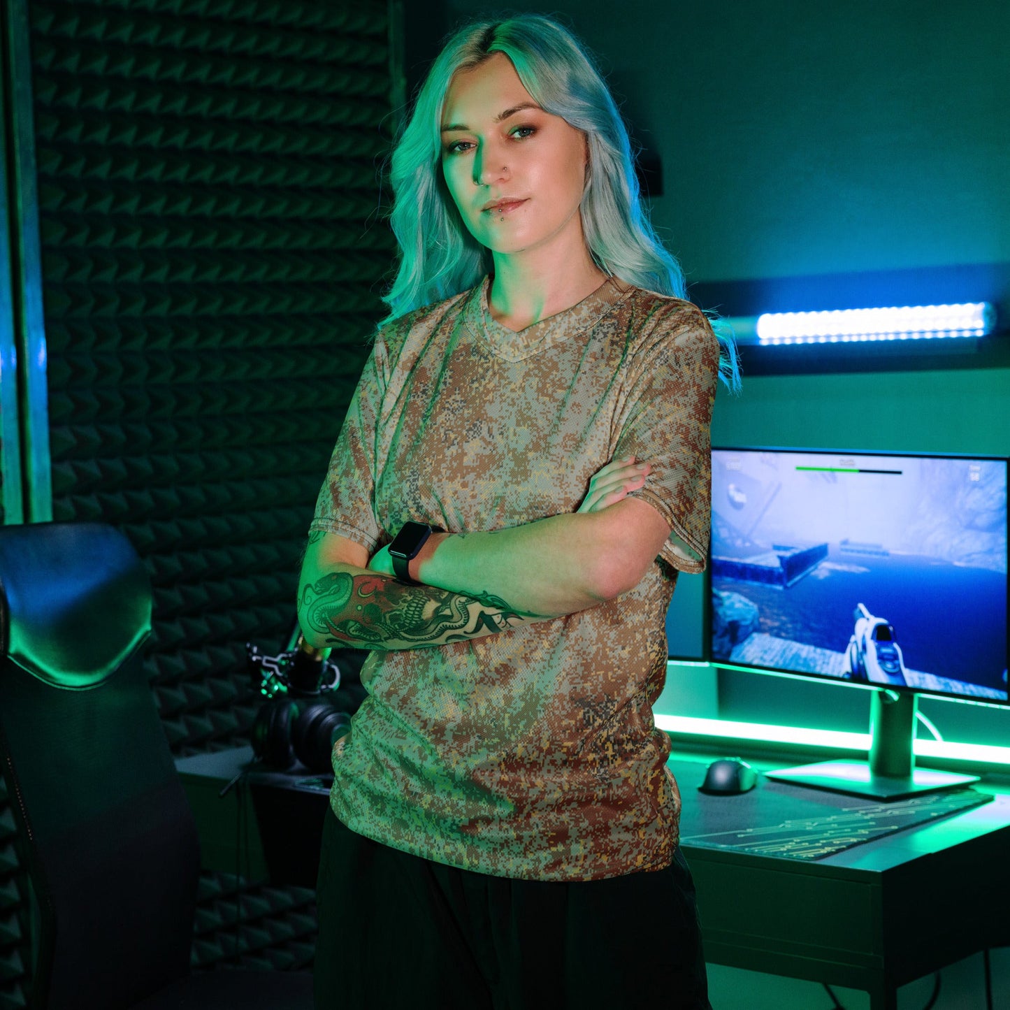 Russian Digital EMR Desert CAMO unisex sports jersey - Sports Jerseys