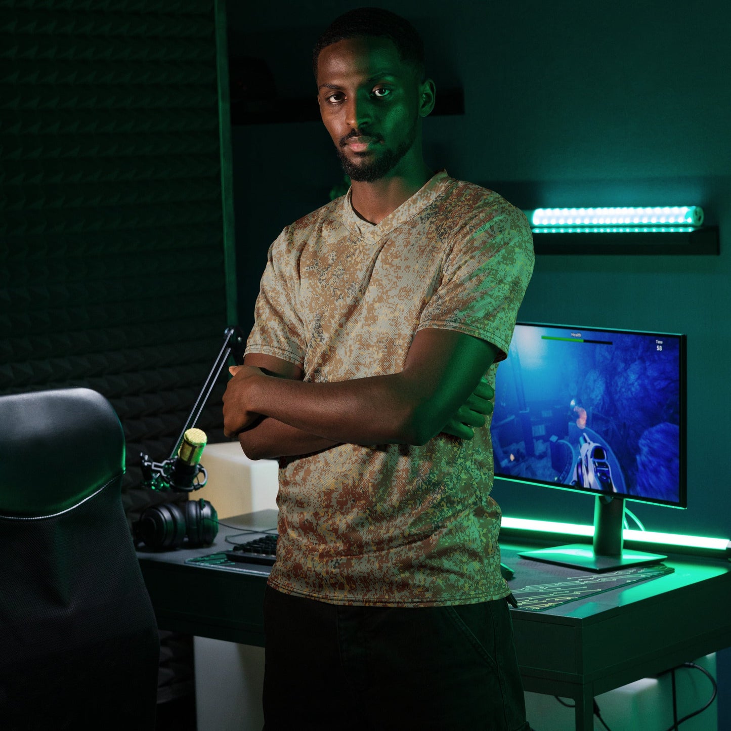 Russian Digital EMR Desert CAMO unisex sports jersey - Sports Jerseys