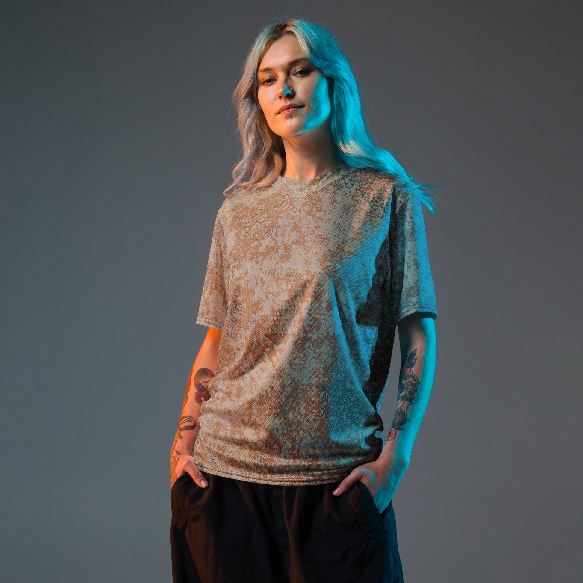 Russian Digital EMR Desert CAMO unisex sports jersey - Sports Jerseys