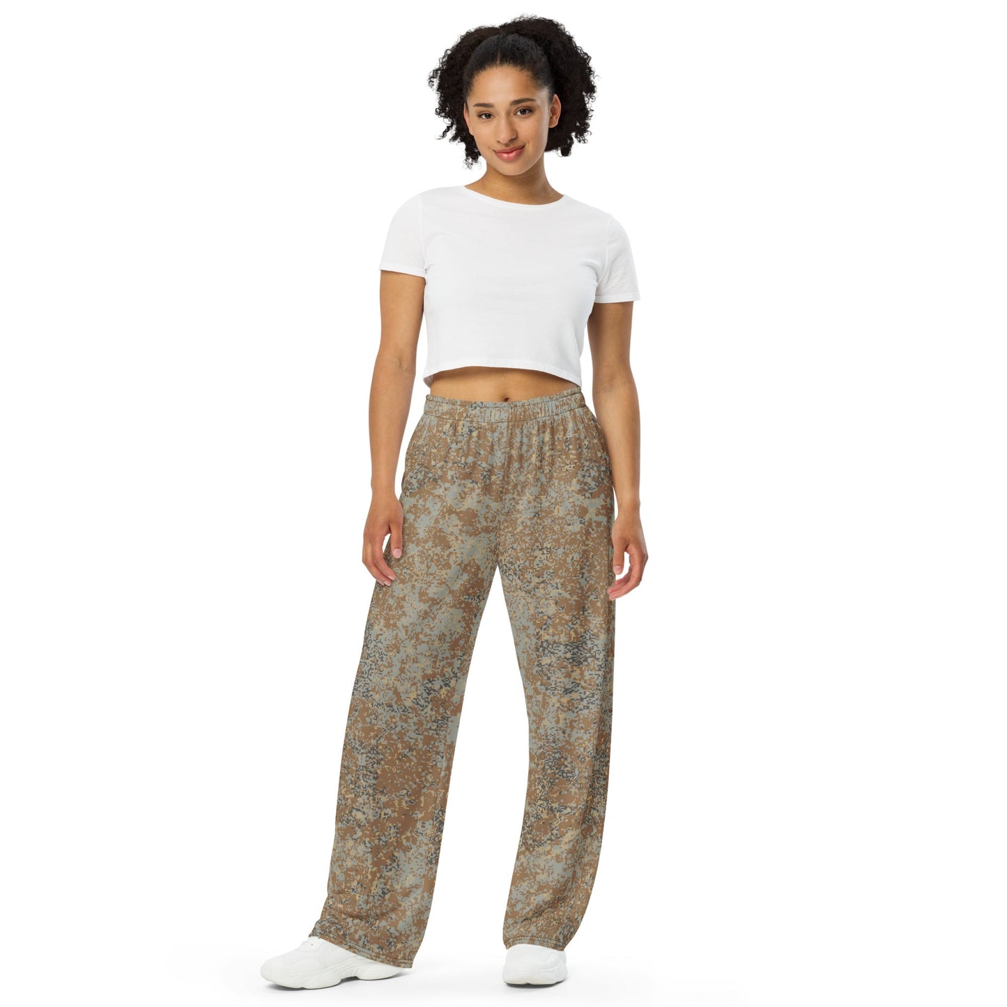 Russian Digital EMR Desert CAMO unisex wide-leg pants - Wide-leg Pants