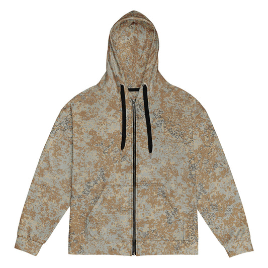 Russian Digital EMR Desert CAMO Unisex zip hoodie - 2XS - Zip Hoodies