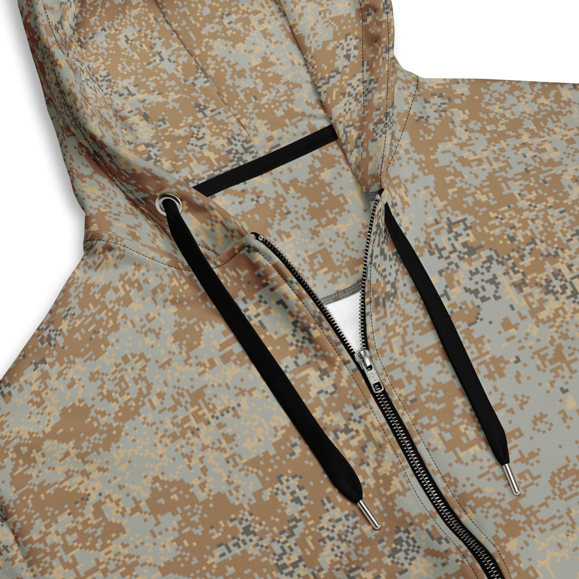 Russian Digital EMR Desert CAMO Unisex zip hoodie - Zip Hoodies