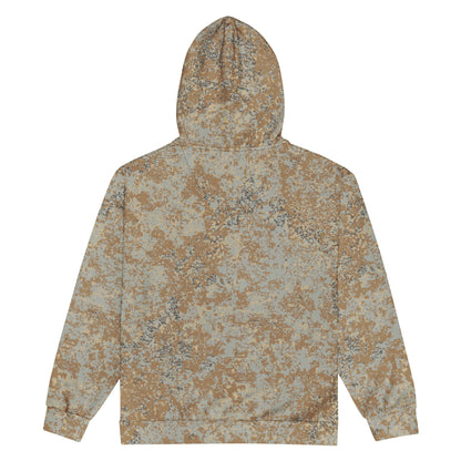 Russian Digital EMR Desert CAMO Unisex zip hoodie - Zip Hoodies