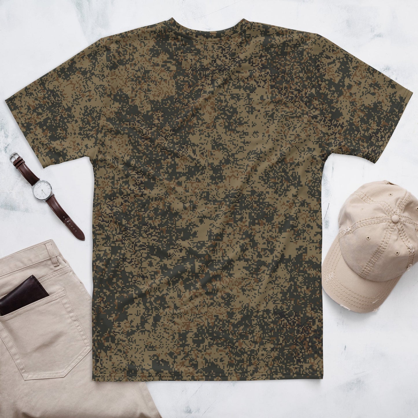Russian Digital EMR Mountain CAMO Mens T-Shirt