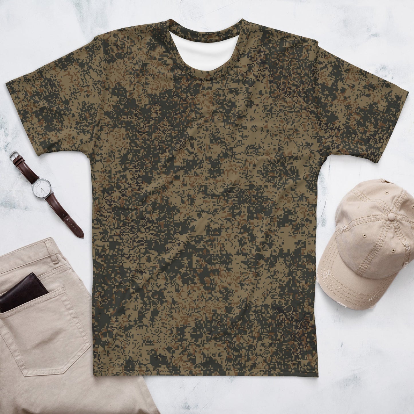 Russian Digital EMR Mountain CAMO Mens T-Shirt - XS
