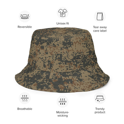Russian Digital EMR Mountain CAMO Reversible Bucket Hat