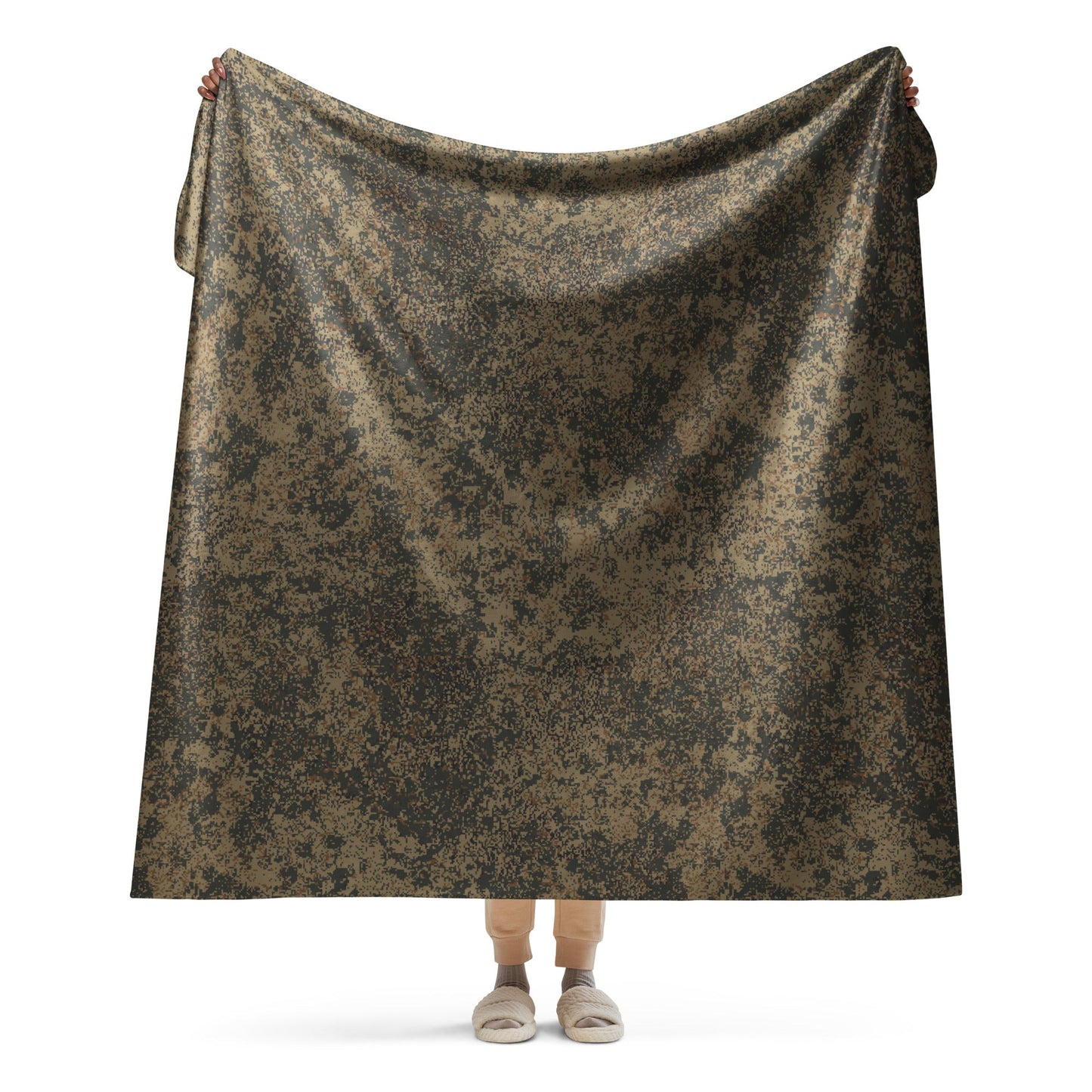 Russian Digital EMR Mountain CAMO Sherpa Blanket - 60″×80″