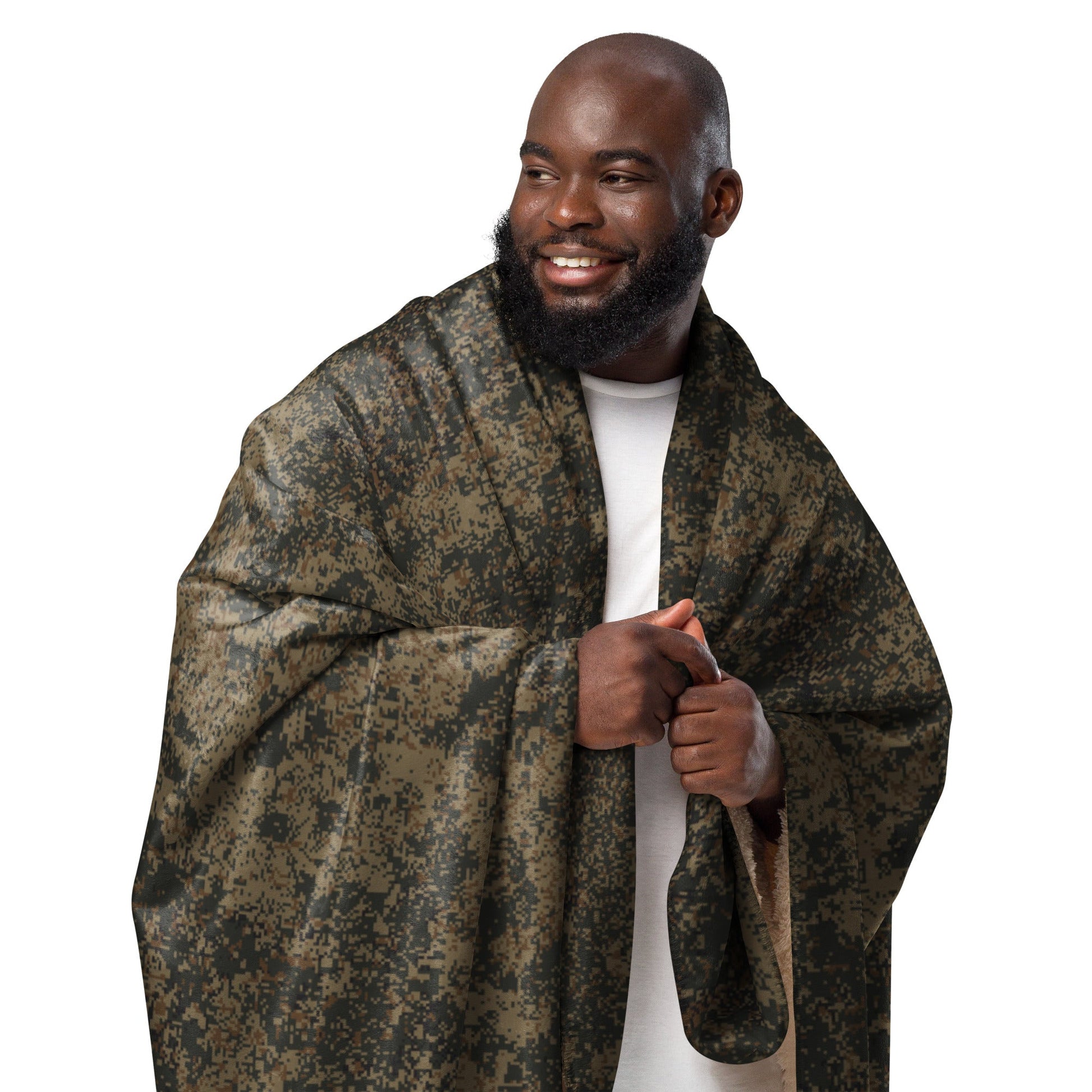 Russian Digital EMR Mountain CAMO Sherpa Blanket