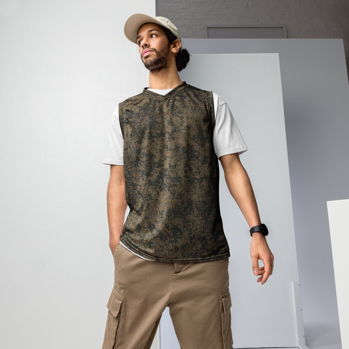 Russian Digital EMR Mountain CAMO Unisex Basketball Jersey - 2XS