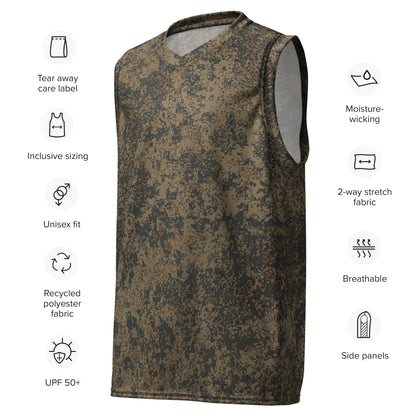 Russian Digital EMR Mountain CAMO Unisex Basketball Jersey