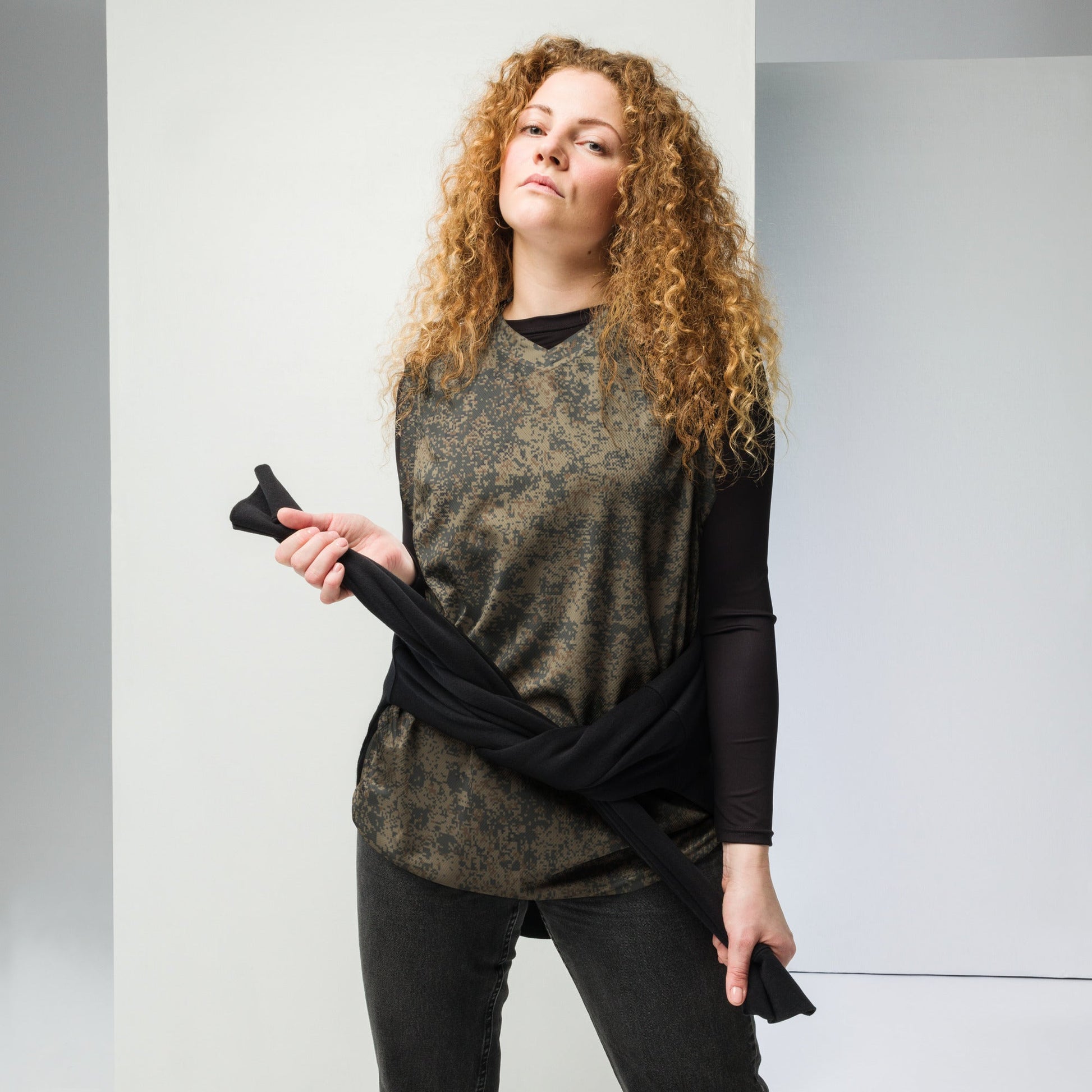 Russian Digital EMR Mountain CAMO Unisex Basketball Jersey