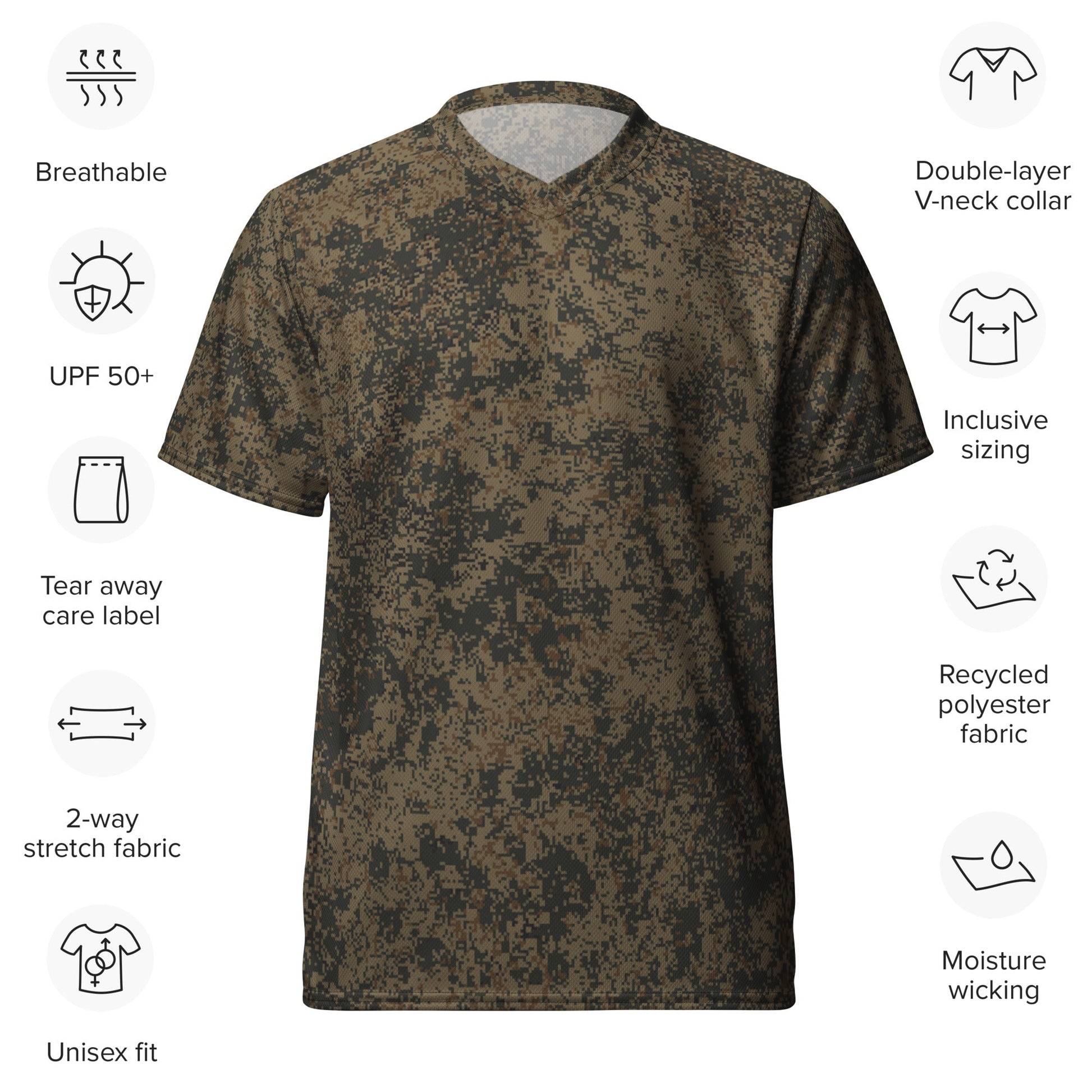 Russian Digital EMR Mountain CAMO Unisex Sports Jersey