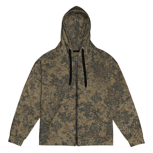 Russian Digital EMR Mountain CAMO Unisex Zip Hoodie - 2XS