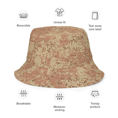 Russian Digital EMR Ratnik Desert CAMO Reversible bucket hat - Bucket Hats