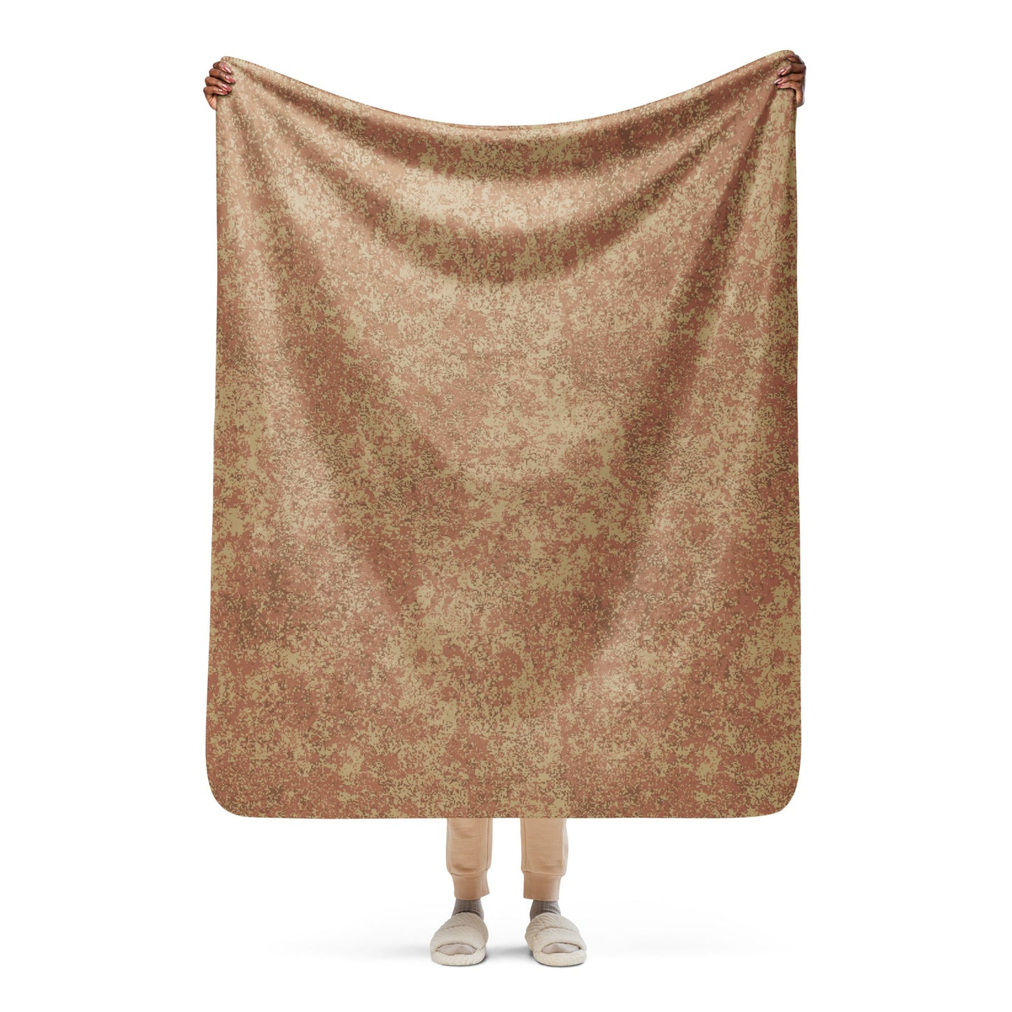 Russian Digital EMR Ratnik Desert CAMO Sherpa blanket - 50″×60″ - Blankets