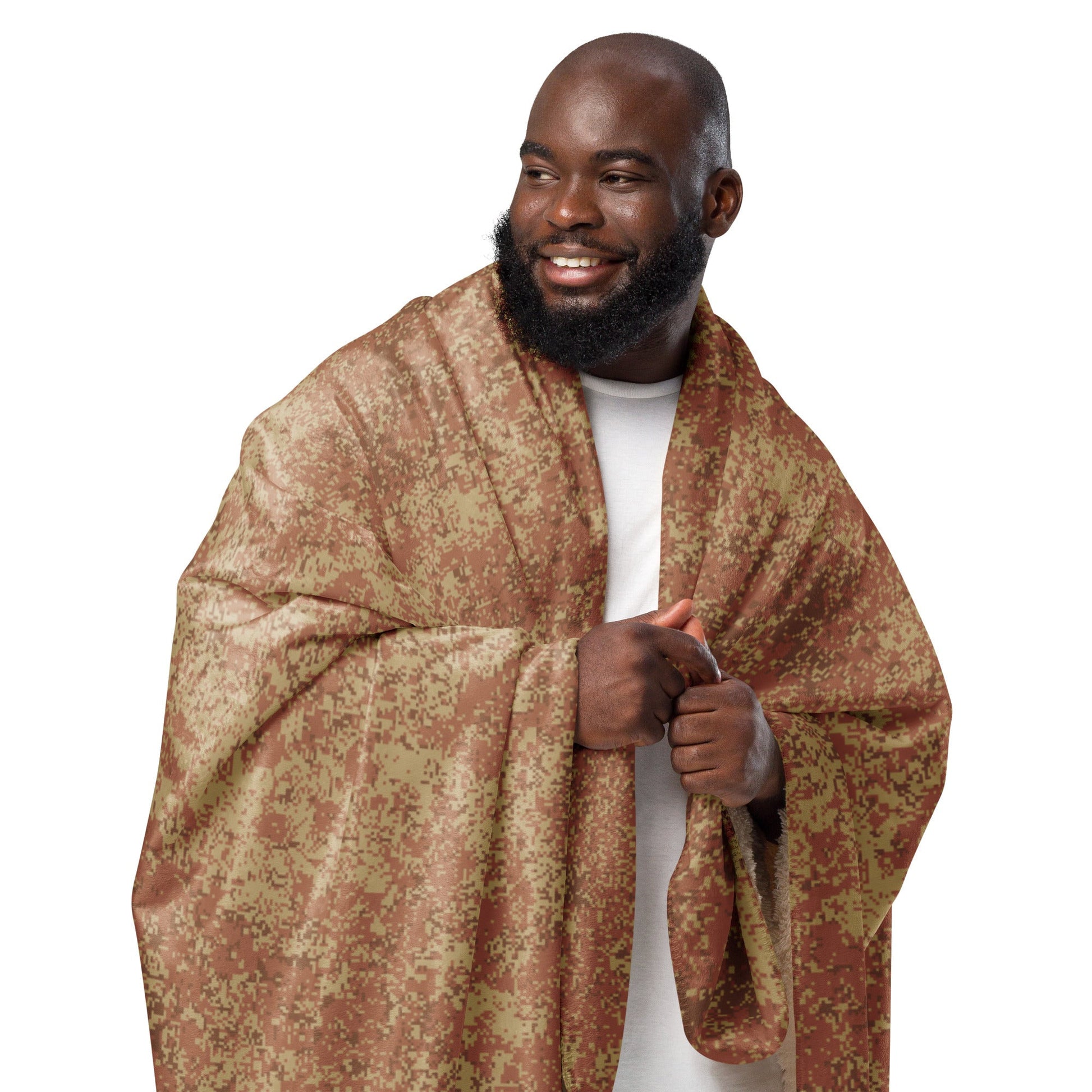 Russian Digital EMR Ratnik Desert CAMO Sherpa blanket - Blankets