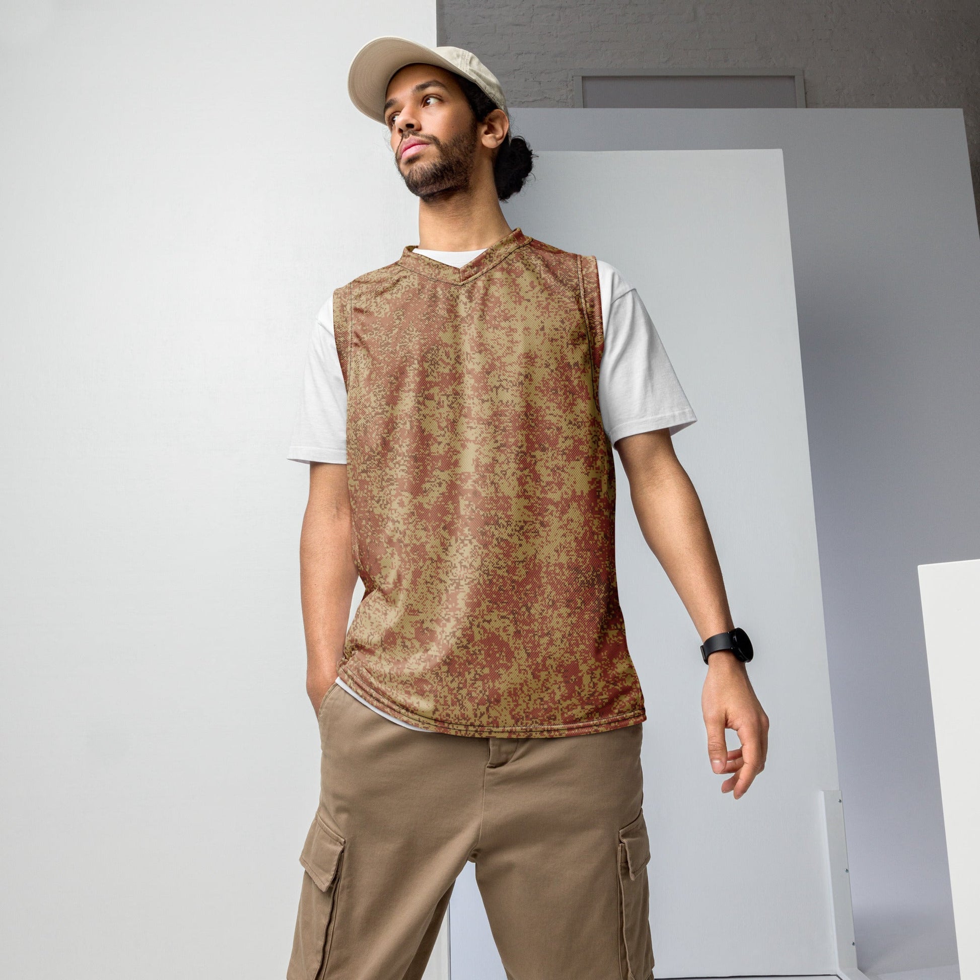 Russian Digital EMR Ratnik Desert CAMO unisex basketball jersey - 2XS - Basketball Jerseys