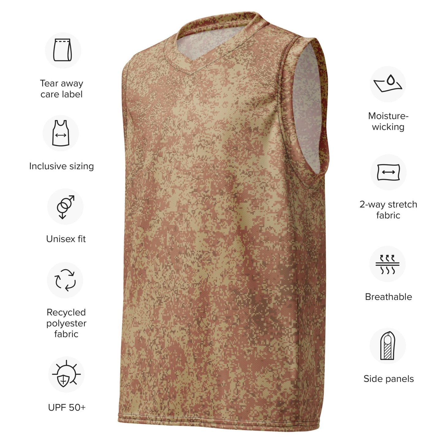 Russian Digital EMR Ratnik Desert CAMO unisex basketball jersey - Basketball Jerseys