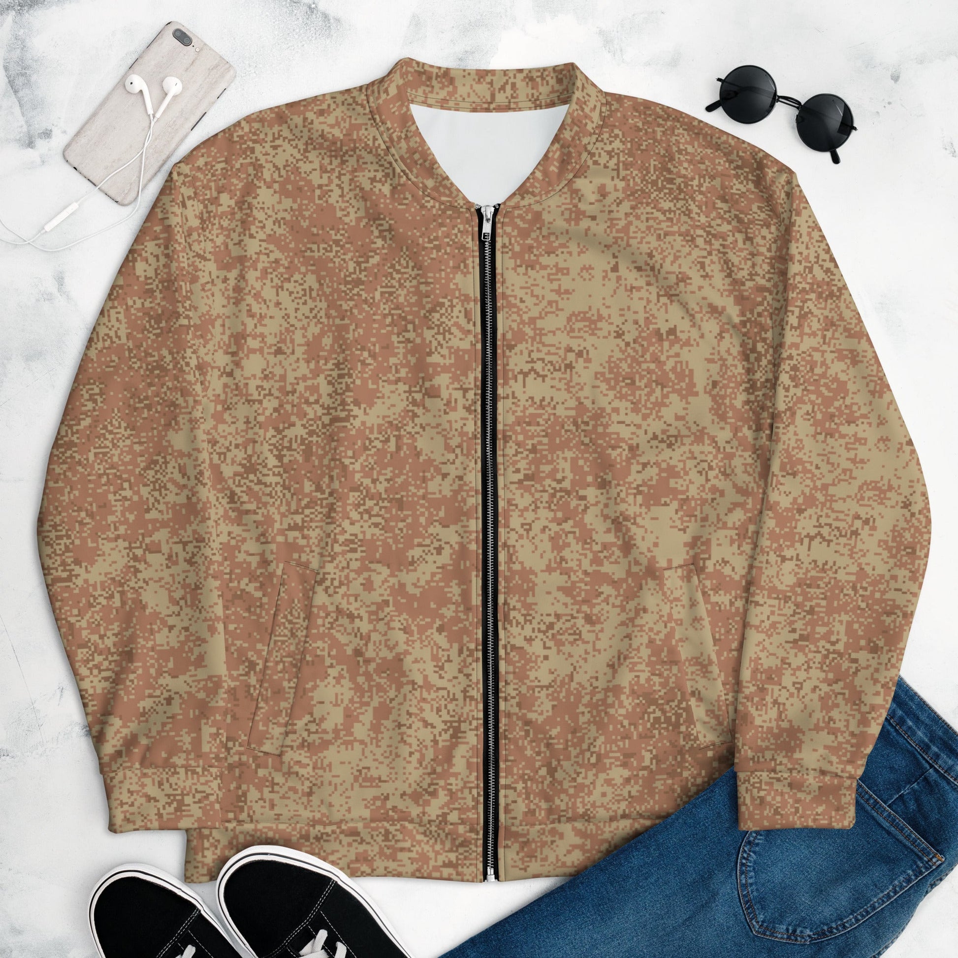 Russian Digital EMR Ratnik Desert CAMO Unisex Bomber Jacket - XS - Jackets