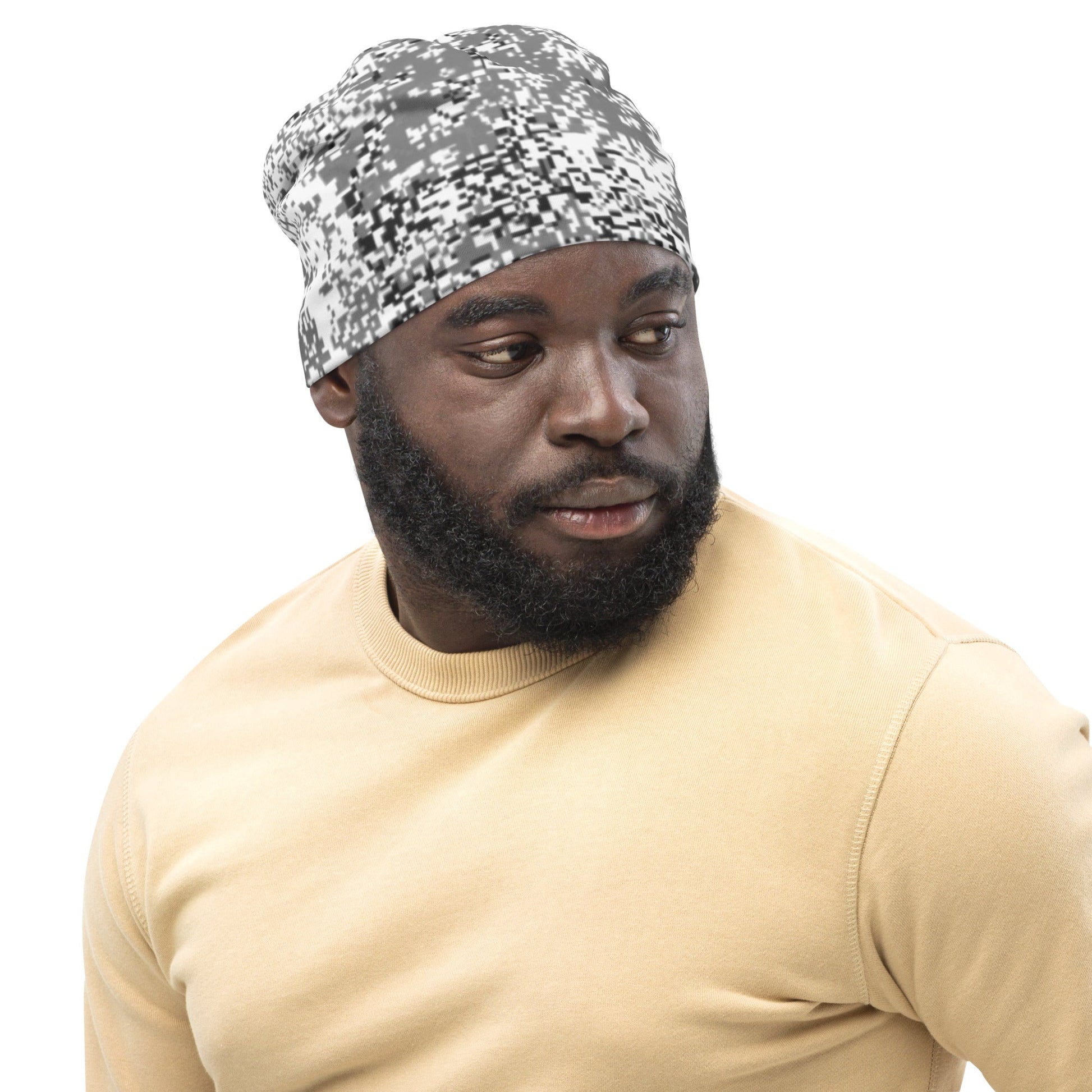 Russian Digital EMR Snow CAMO Beanie - Beanies