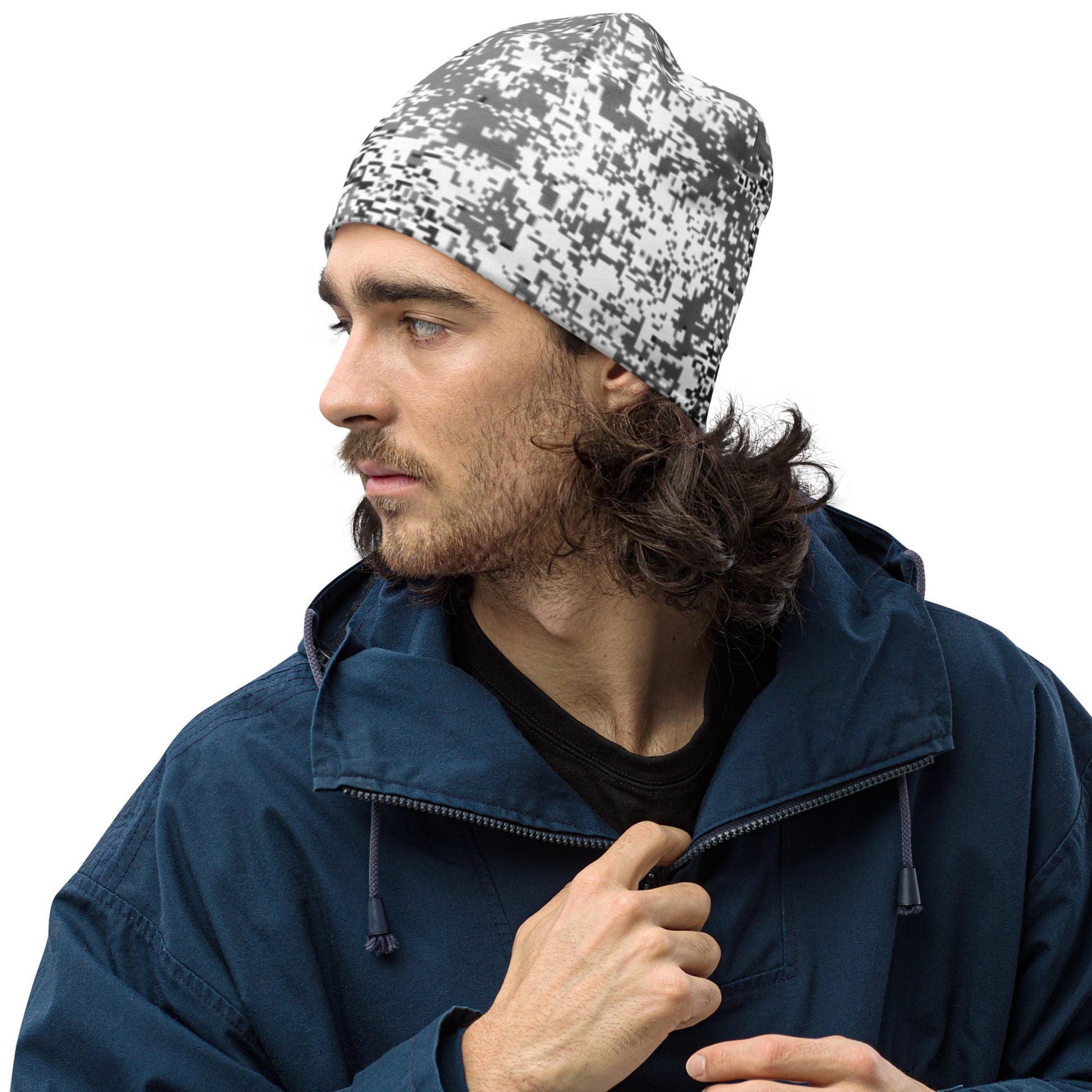 Russian Digital EMR Snow CAMO Beanie - Beanies