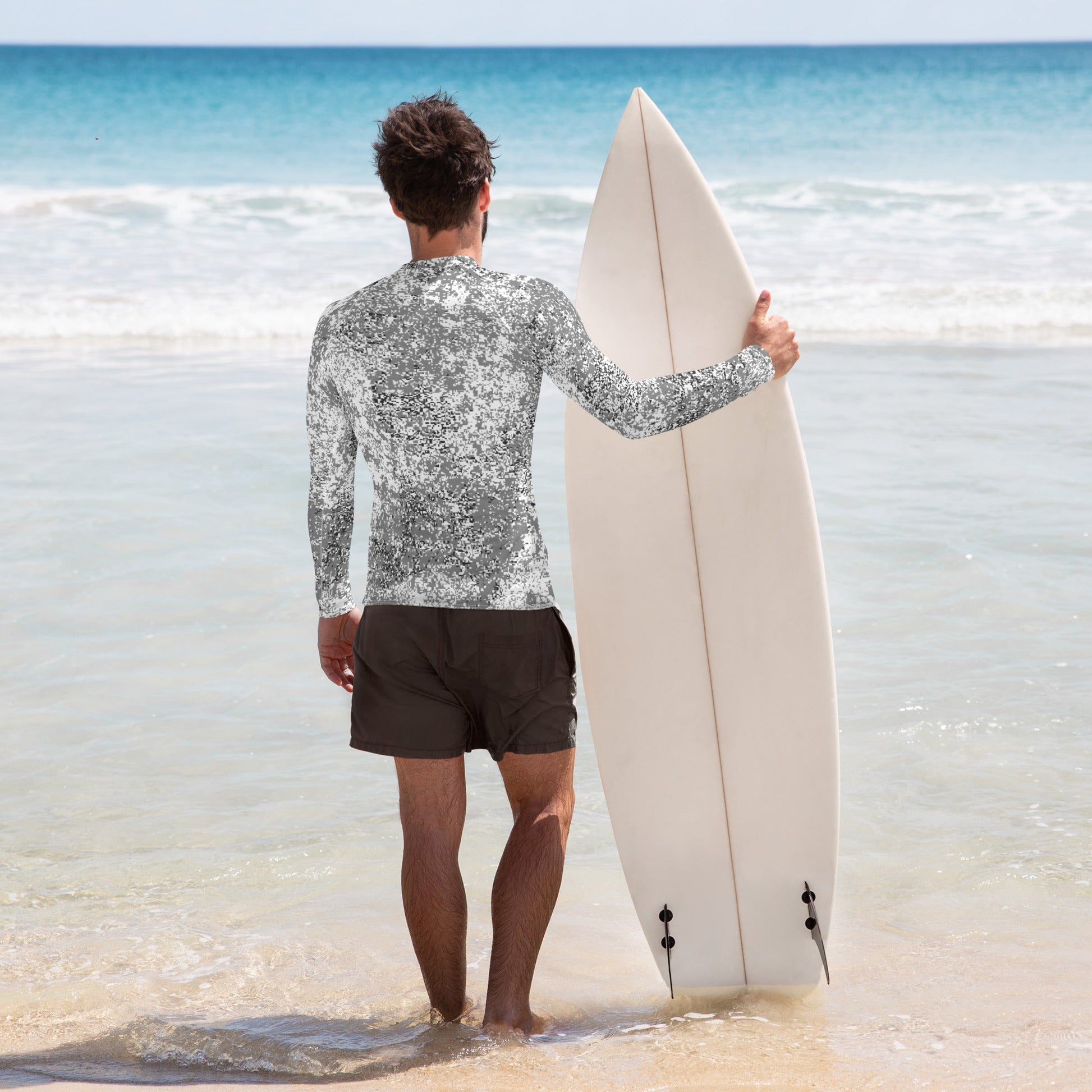 Russian Digital EMR Snow CAMO Mens Long-sleeve Rash Guard - Guards