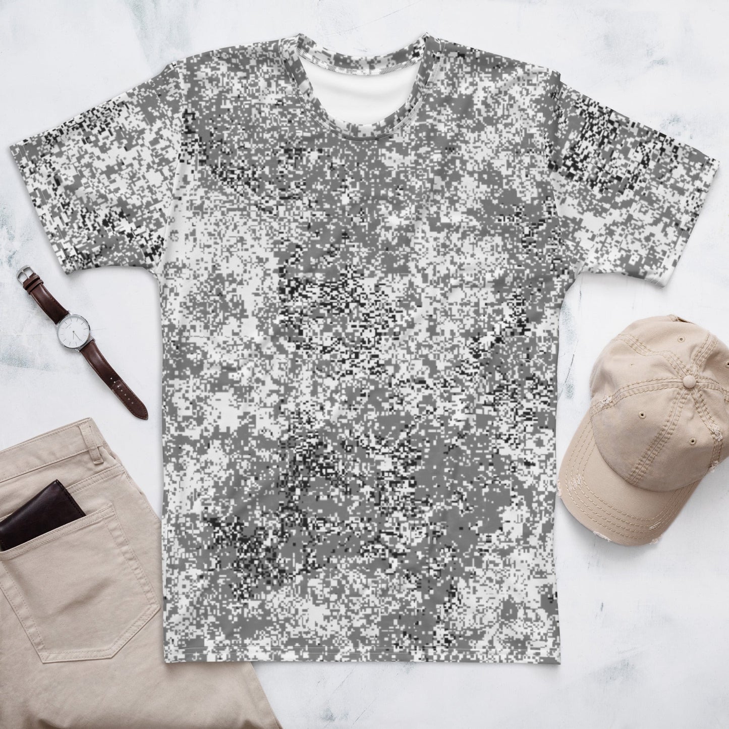 Russian Digital EMR Snow CAMO Mens t-shirt - XS - T-Shirts