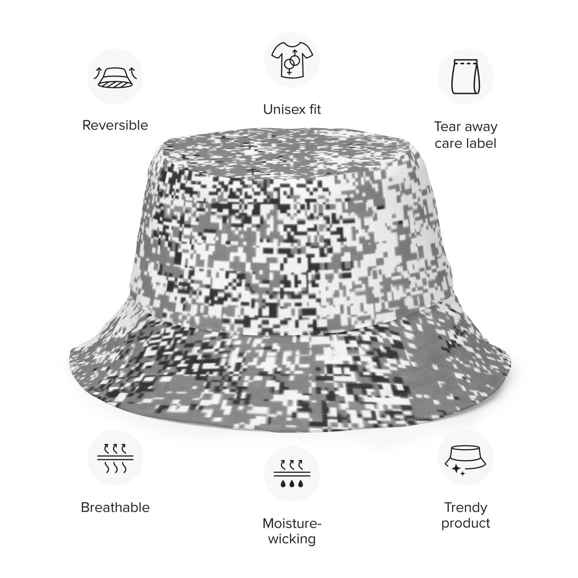 Russian Digital EMR Snow CAMO Reversible bucket hat - Bucket Hats