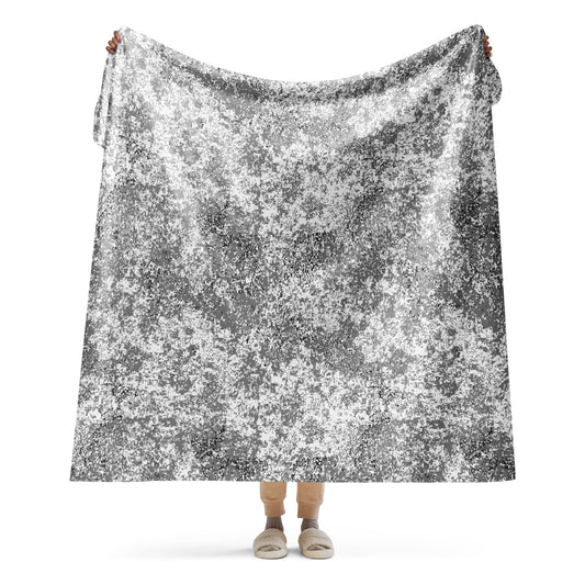 Russian Digital EMR Snow CAMO Sherpa blanket - 60″×80″ - Blankets
