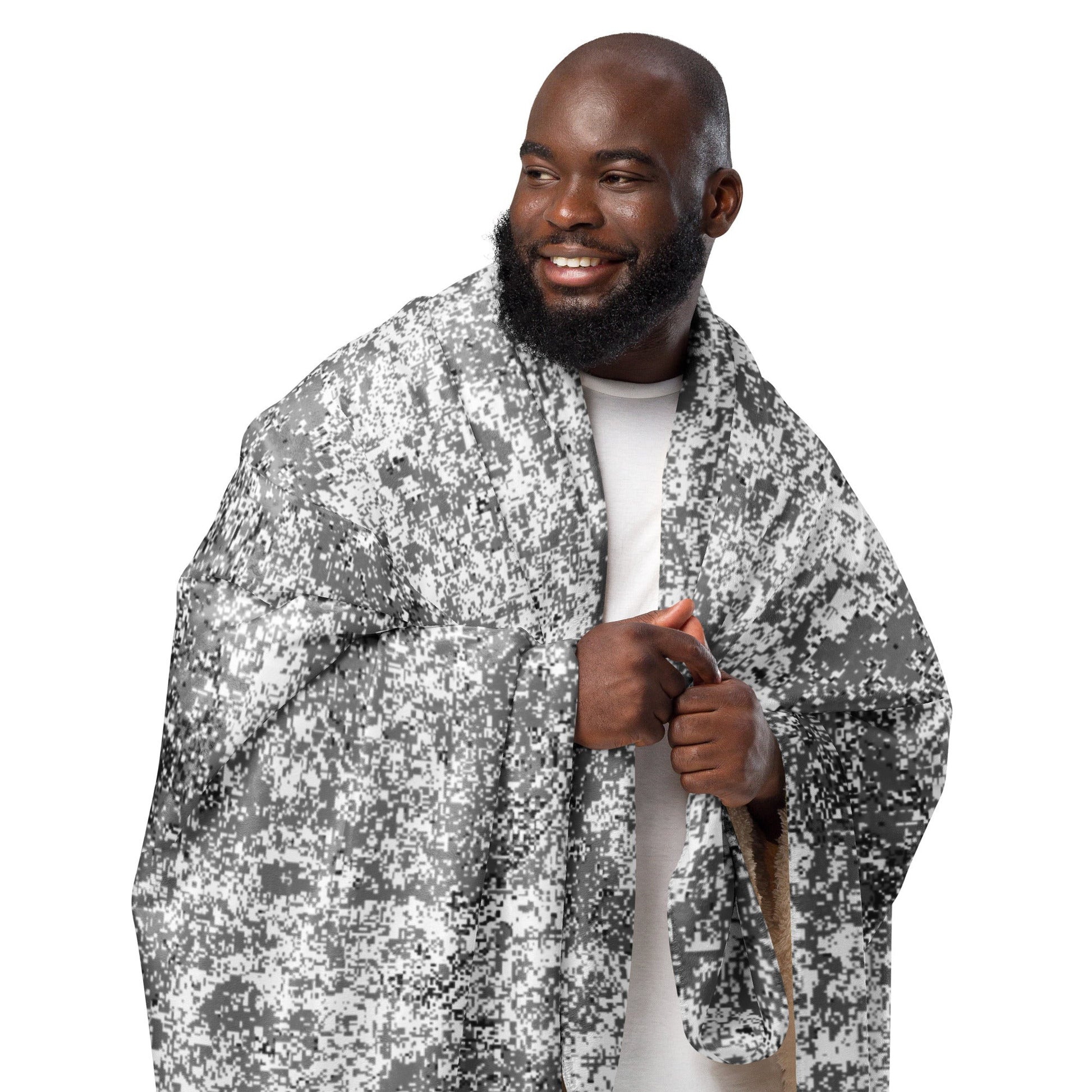 Russian Digital EMR Snow CAMO Sherpa blanket - Blankets