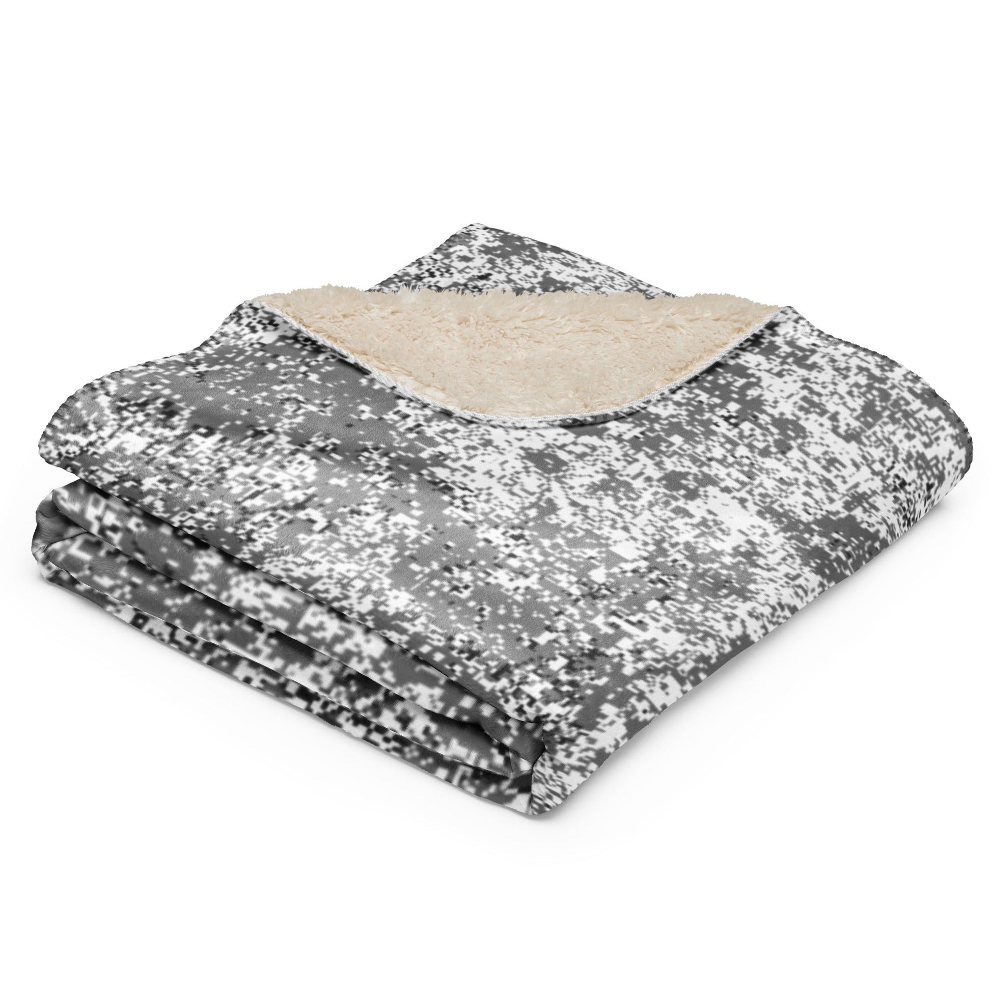 Russian Digital EMR Snow CAMO Sherpa blanket - Blankets