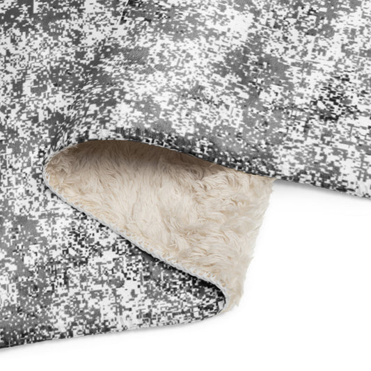 Russian Digital EMR Snow CAMO Sherpa blanket - Blankets